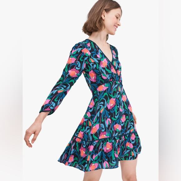 Kate Spade Floral Swirl Dress - Picture 1 of 7